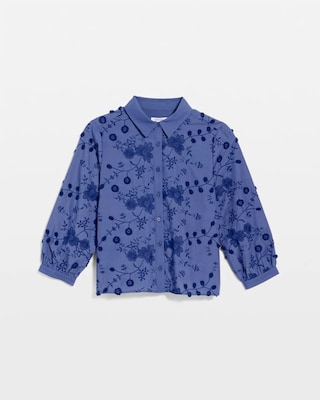 3D Floral Embroidered Top | Chico's